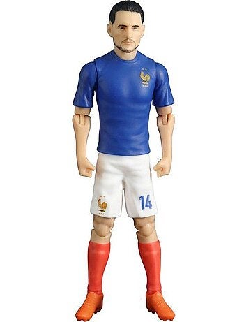 Figurine articulée adrien rabio - numéro 14 - équipe de france - megableu - 20 cm