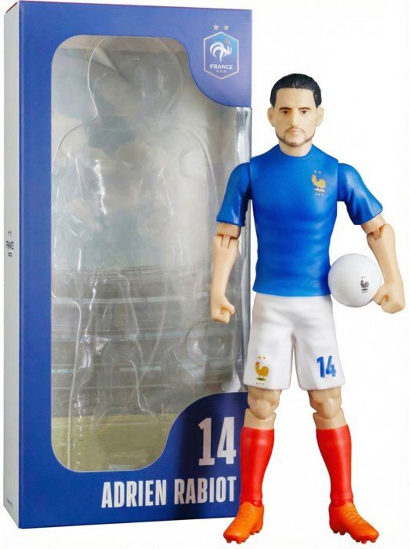 Figurine articulée adrien rabio - numéro 14 - équipe de france - megableu - 20 cm Bleu - Kiabi