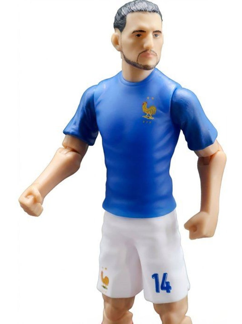 Figurine articulée adrien rabio - numéro 14 - équipe de france - megableu - 20 cm Bleu - Kiabi