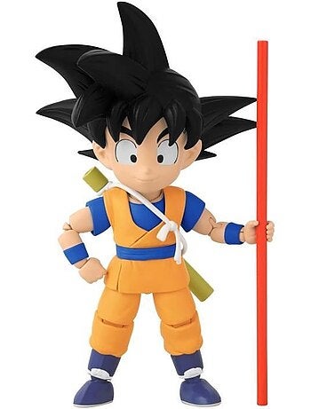 Figurine articulée dragon star 17 cm - mini goku - bandai - dragon ball daima kid goku - 4 ans et +