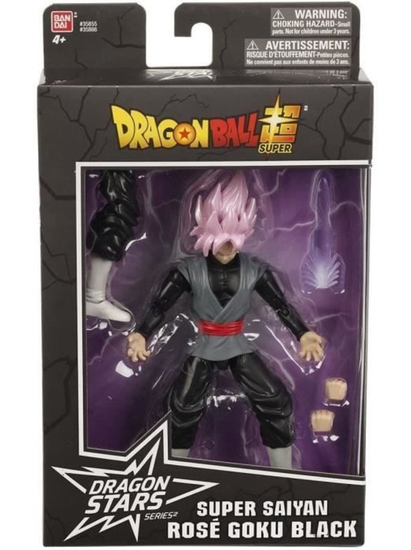 Figurine articulée goku black super saiyan rosé 17 cm - dragon ball - bandai Rose - Kiabi