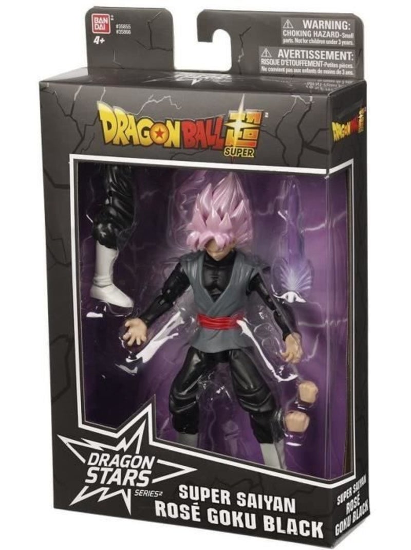 Figurine articulée goku black super saiyan rosé 17 cm - dragon ball - bandai Rose - Kiabi