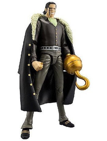 Figurine articulée sir crocodile 17 cm - plastique - one piece anime heroes