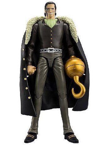 Figurine articulée sir crocodile 17 cm - plastique - one piece anime heroes