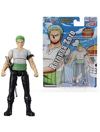 Figurine articulée ultimate legends - bandai - one piece - roronoa zoro - 12 cm