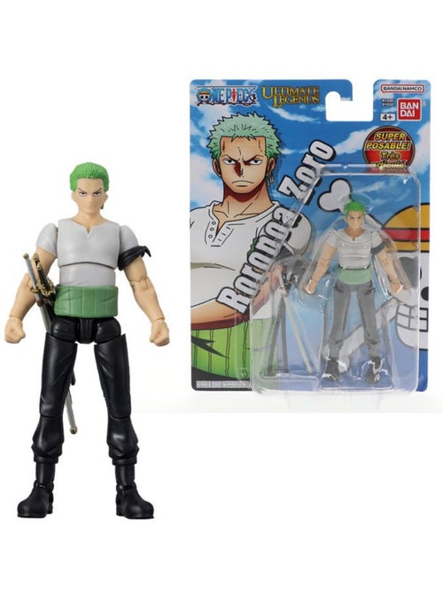 Figurine articulée ultimate legends - bandai - one piece - roronoa zoro - 12 cm - Kiabi