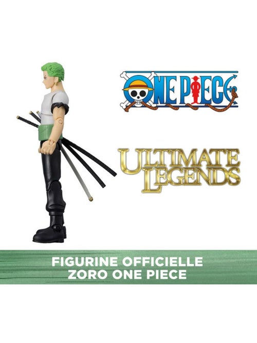 Figurine articulée ultimate legends - bandai - one piece - roronoa zoro - 12 cm - Kiabi