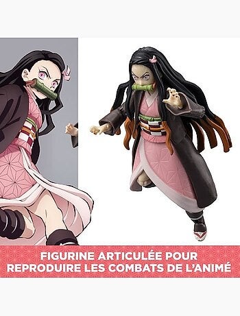 Figurine articulée ultimate legends hd - bandai - demon slayer - kamado nezuko - 12 cm