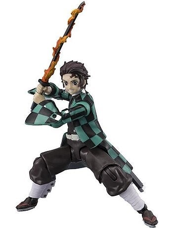 Figurine articulée ultimate legends hd - bandai - demon slayer - tanjiro kamado - 12 cm