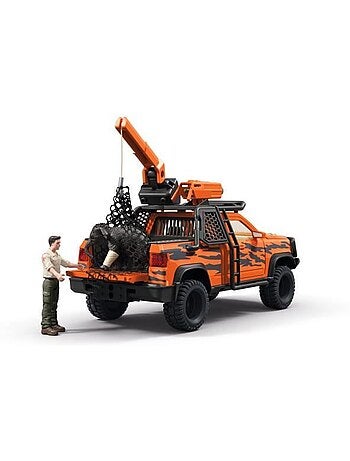 Figurine aventures en 4x4 dans la jungle, schleich 42720 gamme wild life