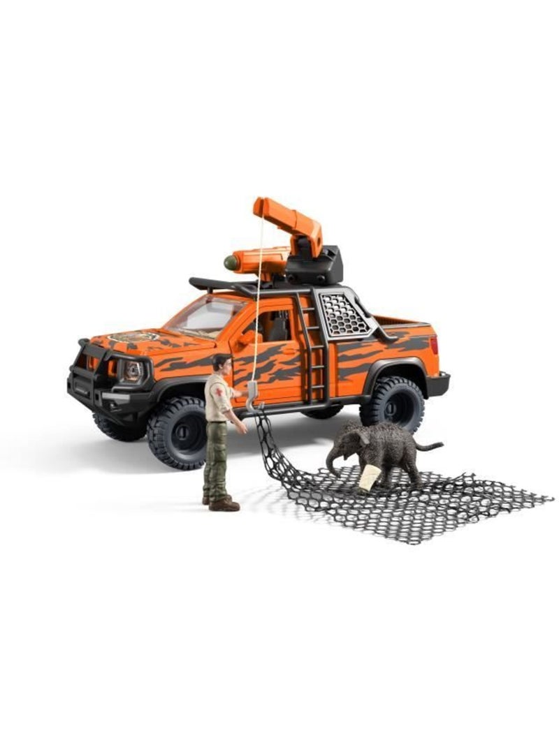 Figurine aventures en 4x4 dans la jungle, schleich 42720 gamme wild life Marron - Kiabi
