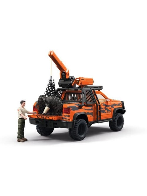 Figurine aventures en 4x4 dans la jungle, schleich 42720 gamme wild life - Kiabi