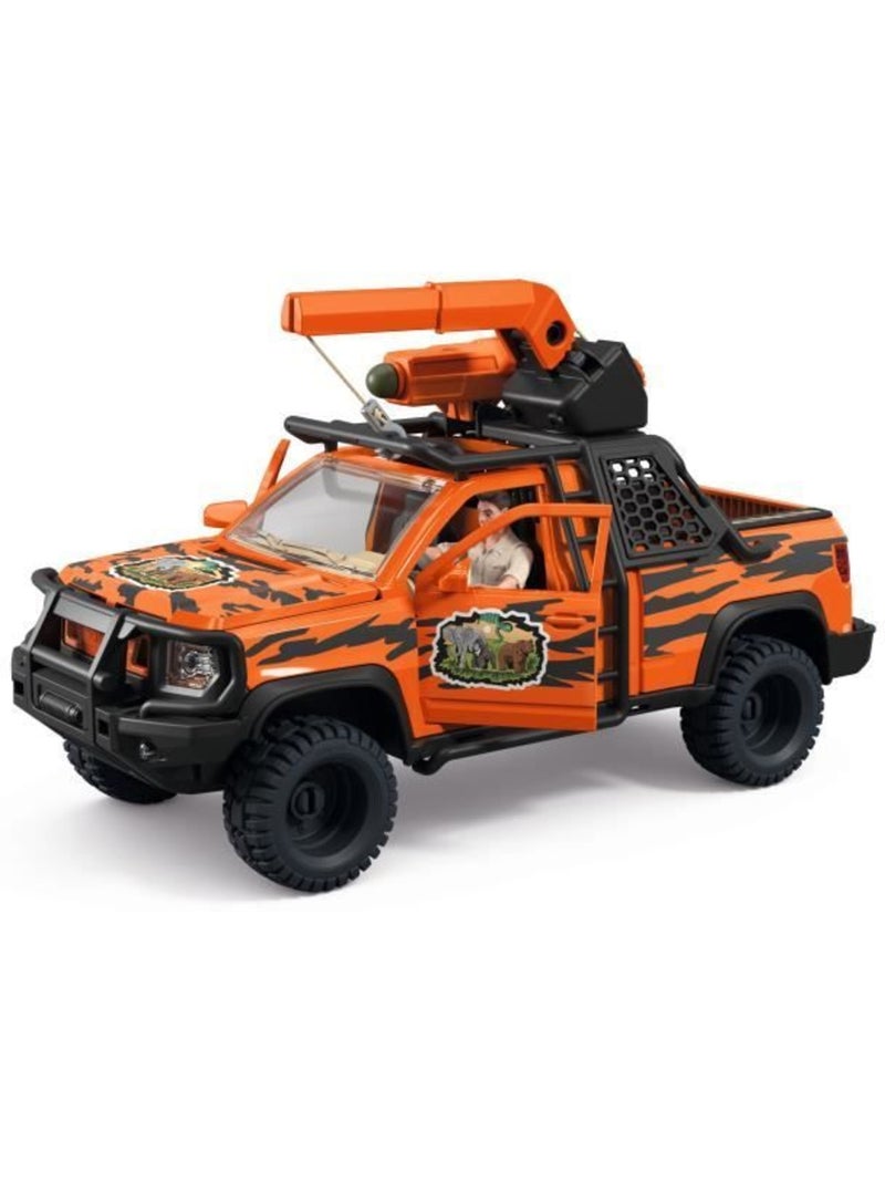 Figurine aventures en 4x4 dans la jungle, schleich 42720 gamme wild life Marron - Kiabi