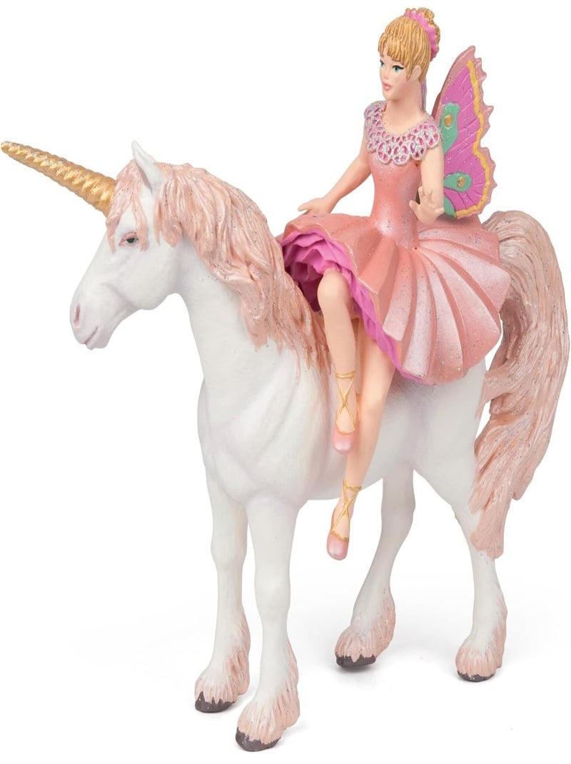 Figurine Ballerine sur sa licorne Rose - Kiabi