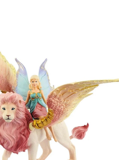 Figurine Bayala : Elfe sur lion ailé - Kiabi