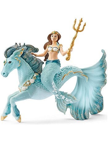Figurine bayala : Sirène Eyela sur Cheval de mer