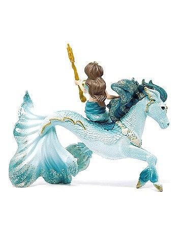Figurine bayala : Sirène Eyela sur Cheval de mer