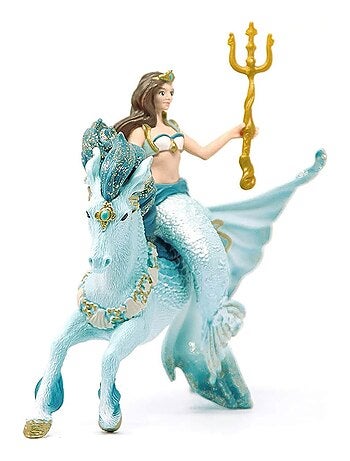 Figurine bayala : Sirène Eyela sur Cheval de mer