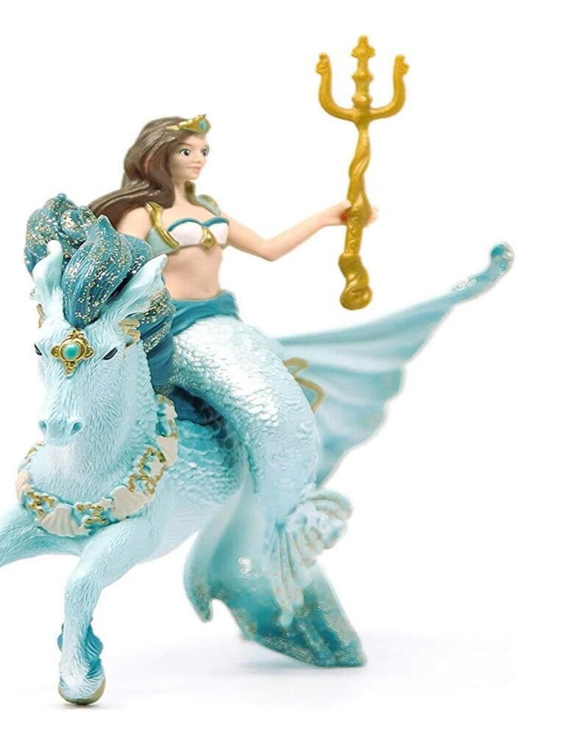 Figurine bayala : Sirène Eyela sur Cheval de mer N/A - Kiabi