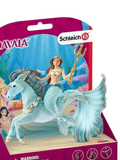 Figurine bayala : Sirène Eyela sur Cheval de mer - Kiabi