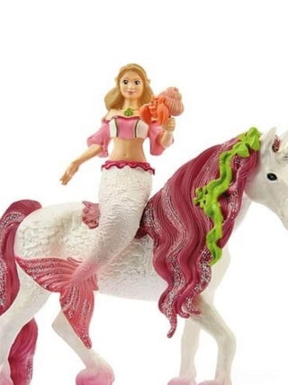 Figurine bayala : Sirène Feya sur licorne de mer