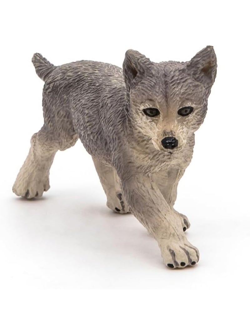 Figurine Bébé loup Gris - Kiabi
