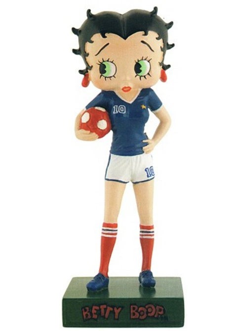 Figurine betty boop footballeuse en résine 'collection n°13' 15 cm - betty boop - Kiabi