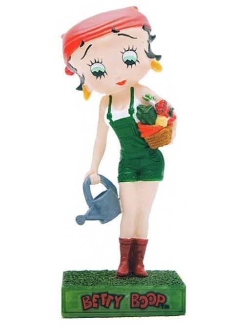 Figurine 'Betty Boop' Jardinière en résine peinte à la main – 15 cm - Kiabi