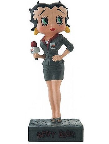 Figurine Betty Boop Journaliste - Collection N°40 - Résine 15 cm