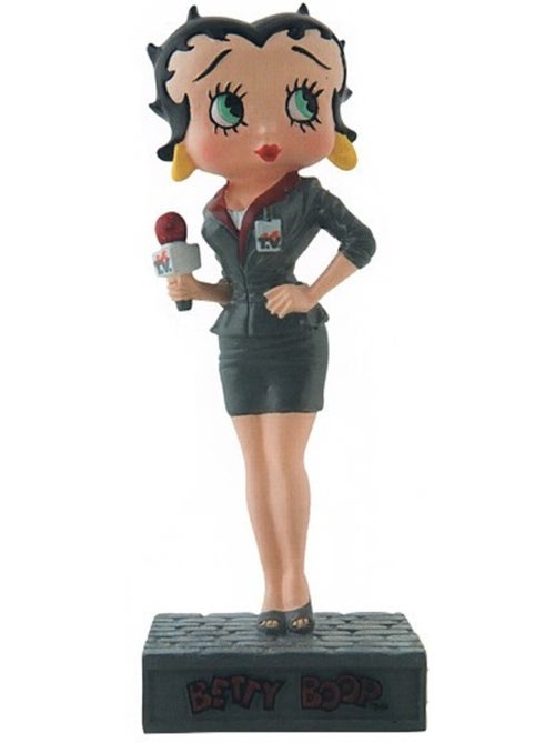 Figurine Betty Boop Journaliste - Collection N°40 - Résine 15 cm - Kiabi