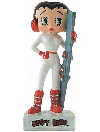 Figurine Betty Boop skieuse - Résine peinte à la main - Collection N°41 - 15 cm