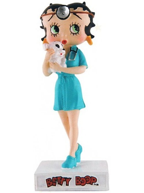 Figurine Betty Boop 'Veterinary' en résine peinte – 15 cm – Collection N°35 - Kiabi
