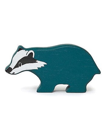 Figurine Blaireau en bois