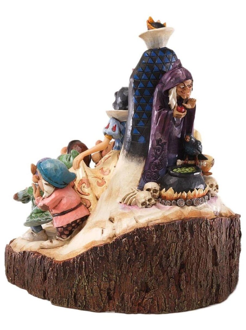 Figurine Blanche Neige Bois sculpté - Disney Traditions Multicolore - Kiabi