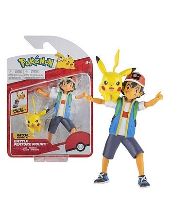 Figurine caractéristique de la bataille Ash et Pikachu