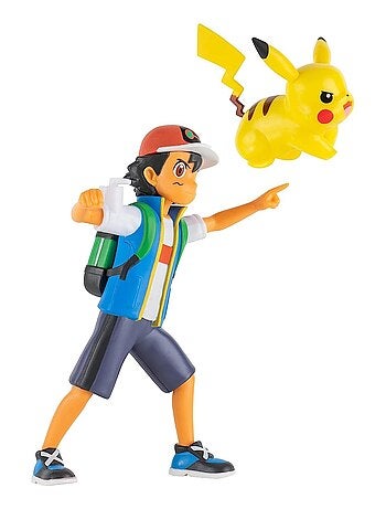 Figurine caractéristique de la bataille Ash et Pikachu
