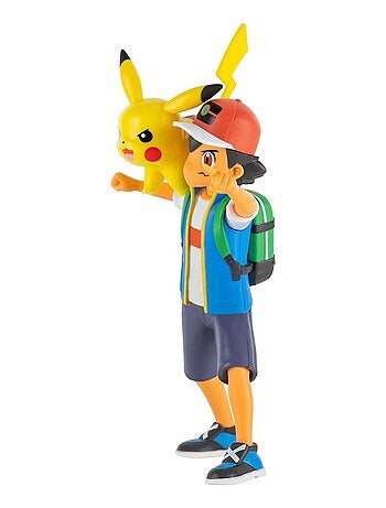 Figurine caractéristique de la bataille Ash et Pikachu