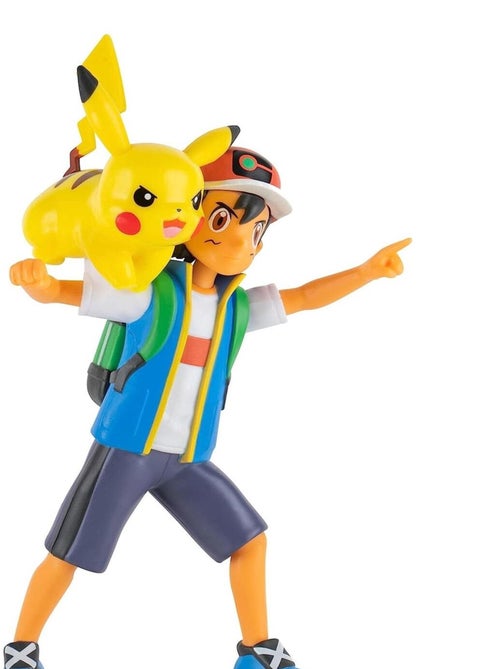 Figurine caractéristique de la bataille Ash et Pikachu - Kiabi