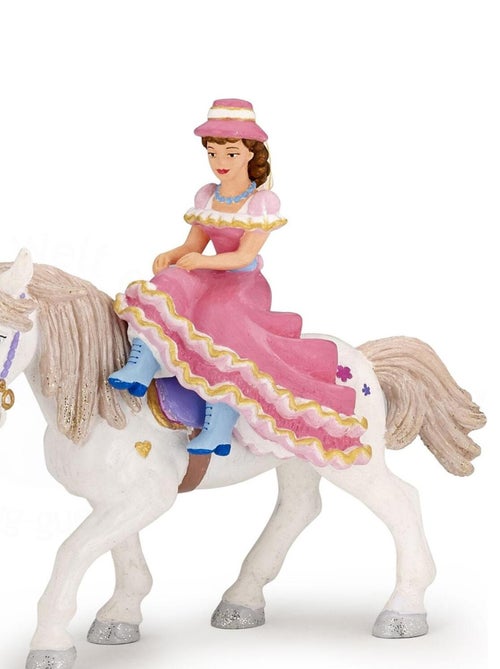 Figurine cavalière au chapeau avec cheval - Kiabi