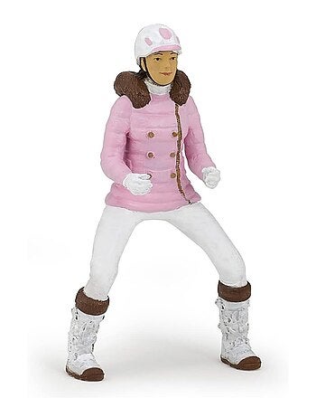 Figurine Cavalière Fashion hiver