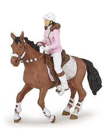 Figurine Cavalière Fashion hiver