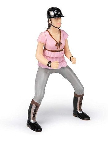 Figurine Cavalière Fashion rose