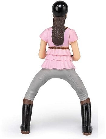 Figurine Cavalière Fashion rose