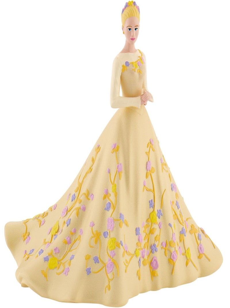 Figurine Cendrillon avec une robe à fleurs Beige - Kiabi