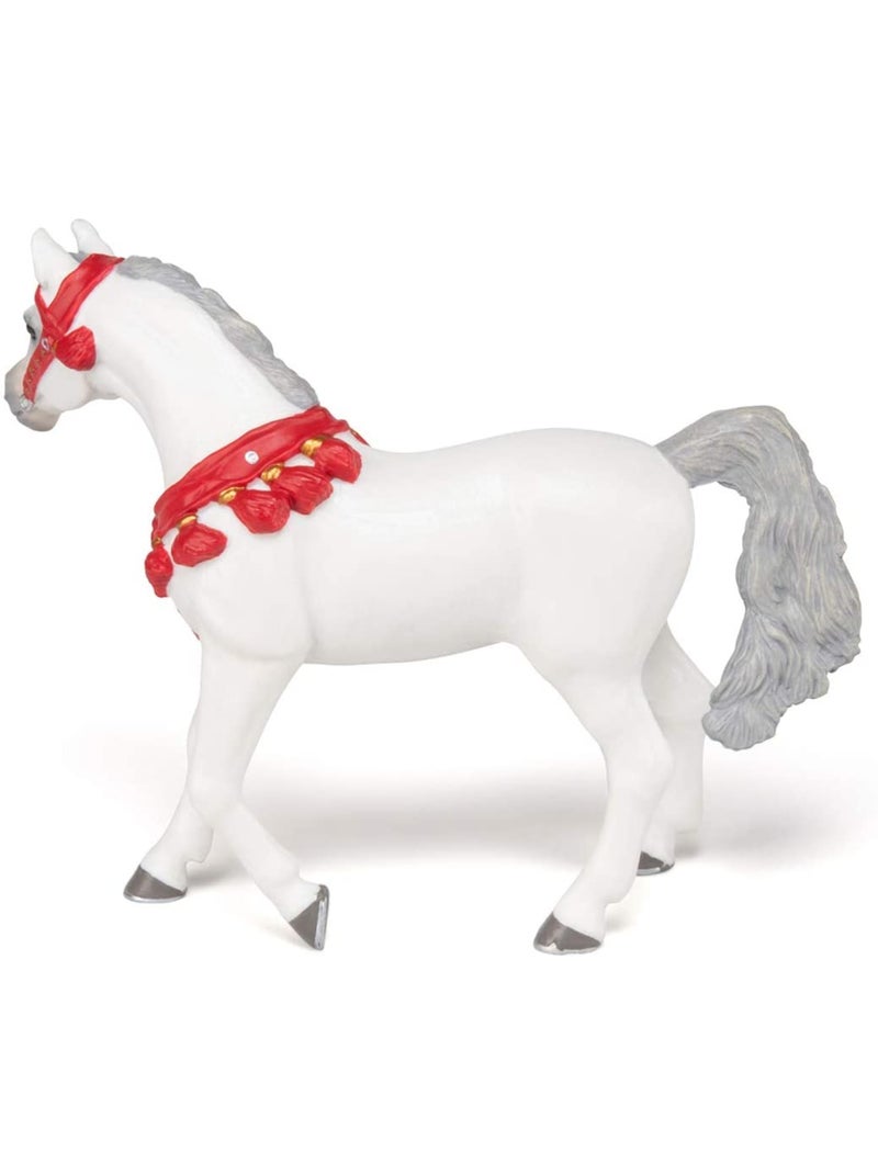Figurine Cheval arabe Blanc en tenue de parade Blanc - Kiabi
