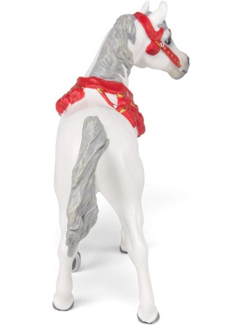 Figurine Cheval arabe Blanc en tenue de parade - Kiabi