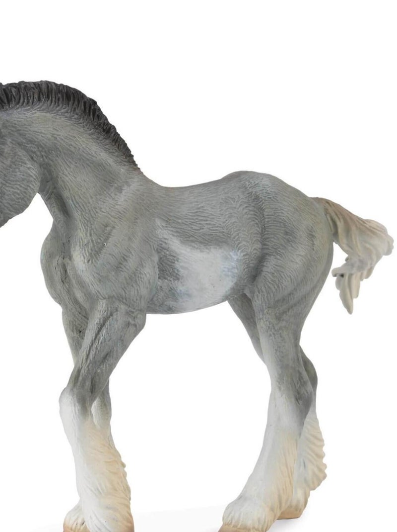 Figurine Cheval : Clydesdale Poulain Blue Roan N/A - Kiabi