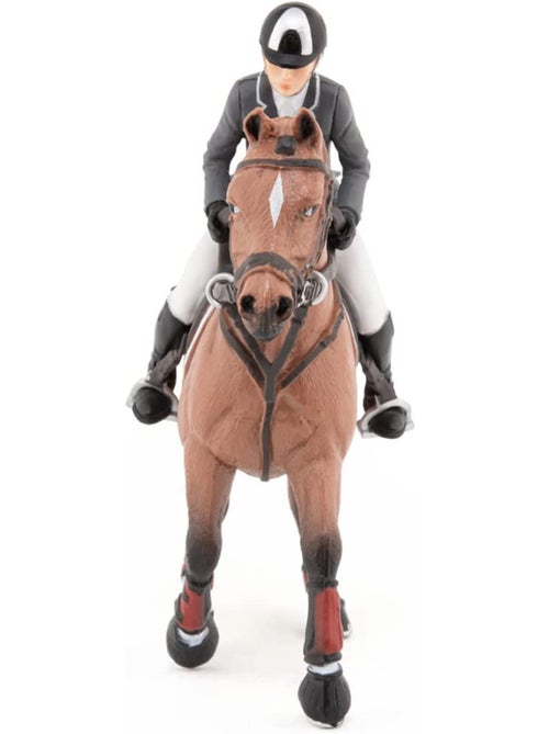 Figurine Cheval de concours et son cavalier - Kiabi