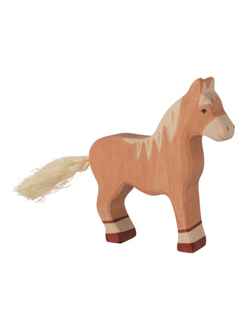 Figurine Cheval debout, marron clair - Kiabi