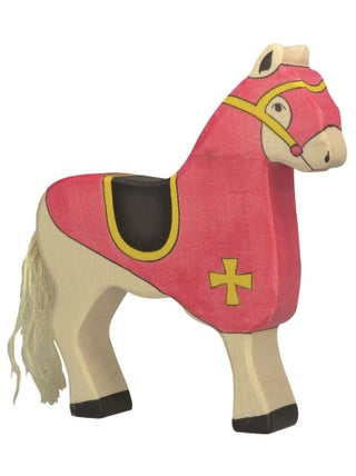Figurine Cheval du chevalier rouge